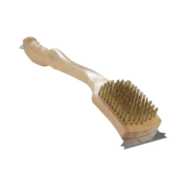 Cepillo + Raspador con Manillar de Madera 46cm